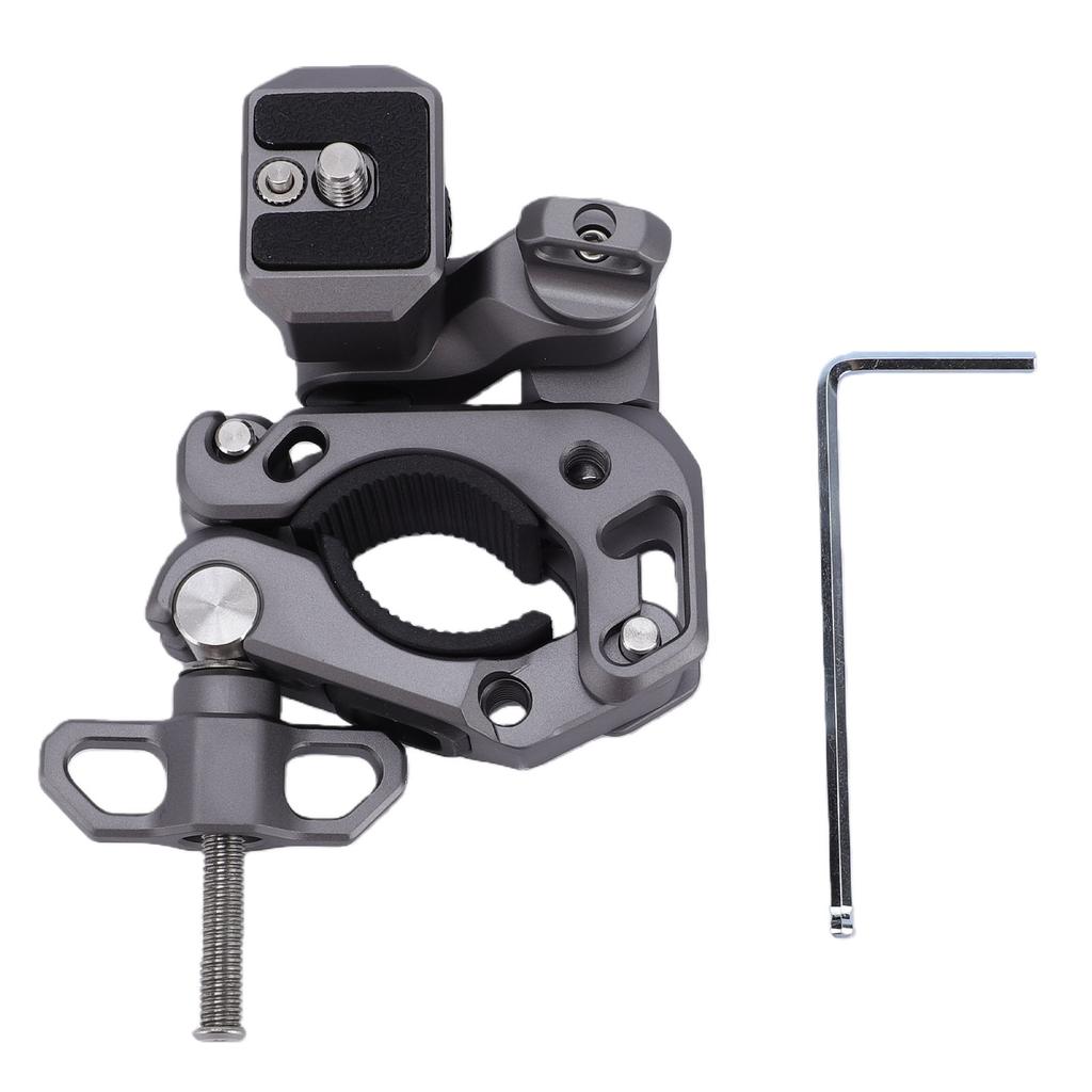 Camera Clamp Mount for Motorcycle Handlebar Pole 360 Degree Rotation Non Slip Action Camera Mount Holder for Riding