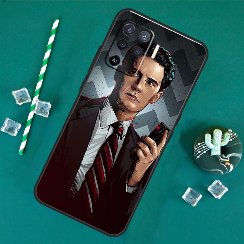 

Twin Peaks Case For Oppo A60 A40 A80 A16 A76 A96 A18 A38 A58 A78 A98 A91 A15 A17 A74 A94 A54 A57S Cover OPPO A54 4G