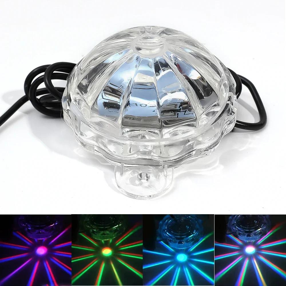 1PCS Motorcycle LED Chassis Light RGB Flash Strobe Lamp Motorbike Decoration Atmosphere Light Universal 12V Motorcycle Light