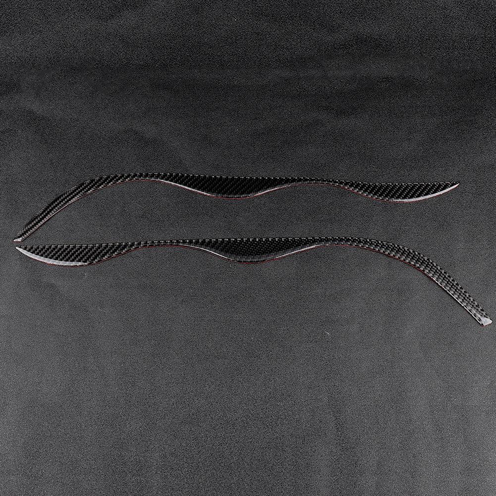 Carbon Fiber Headlight Eyebrows Trim Sticker Fits for E46 323i 328i 330i 325i 19992004