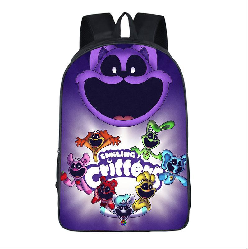 Smiling Critters Horror Bobby Smiling Animals Student Bag Kids Backpack