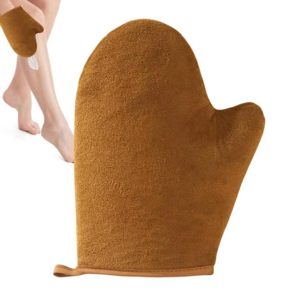 3-In-1 Body Lotion Glove Makeup Applicator Reusable Self-Tanning Mitt Bath Cleaning Tools Double-Sided Prevents Sticky