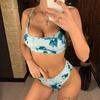 Costume da bagno da bagno da donna con stampa tie-dye bikini stampato sexy in 11 colori