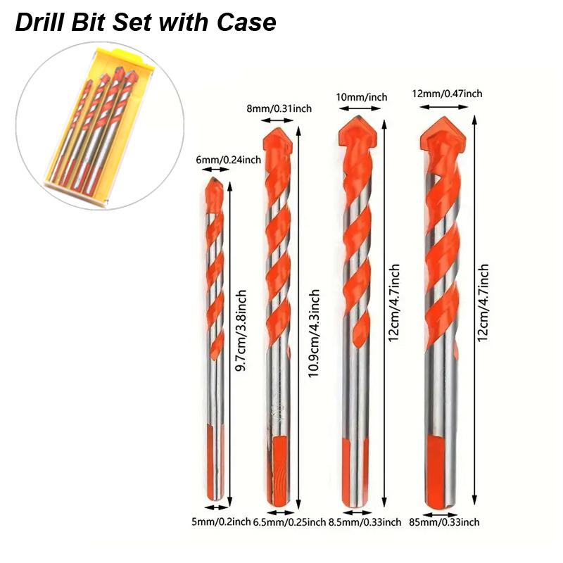 Masonry Concrete Tungsten Carbide Drill Bits Ultimate For Glass Ceramic Tile Brick Metal Wood Mason Hard Alloy Hole Opener Punch