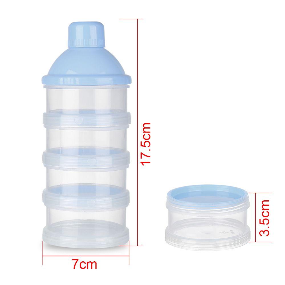 Kids 4 Layers Feeding baby milk bottle food storage box Formula dispenser milk powder container