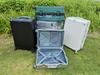 Aluminum Frame PC Luggage with Password Lock, Waterproof, Universal Wheels, Carry-on Suitcase 24-inch