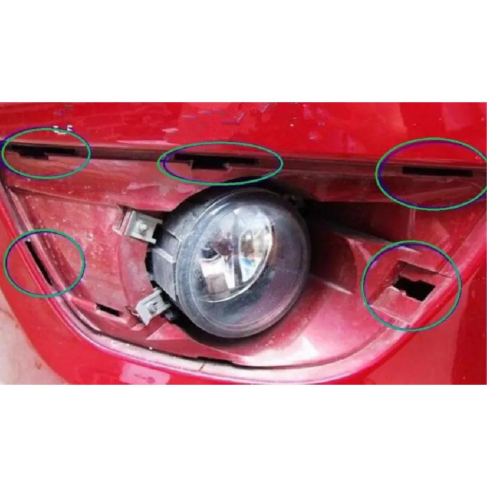 Left Right Chrome Front Bumper Fog Lamp Light Cover Fog Light Cover Fits Citroen C4  2008 2009 2010 2011