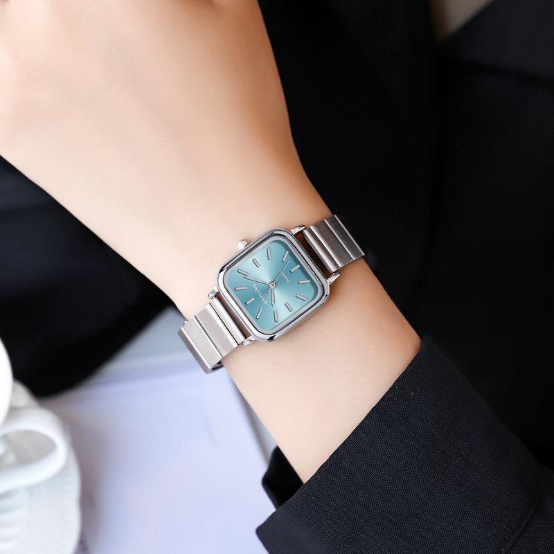 Watch Female High School Student Niche Temperament Wind Light Luxury Korean Square Bamboo Fashion Women'S Watch