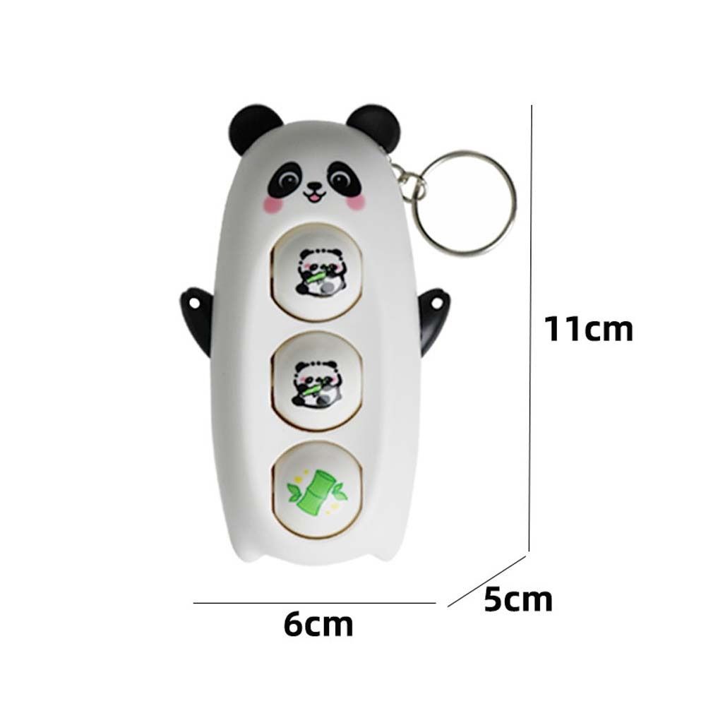 Press Decompression Toys Panda Face Changing Doll Panda Pig Cartoon Keychain  Kids Playing Supplies