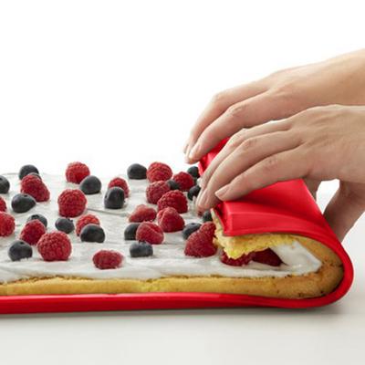 Hot Flexible Soft Cake Stencils Roll Silicone Pan Bakeware Kitchen