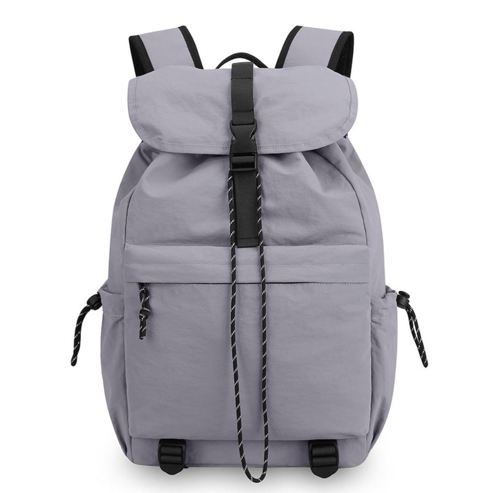 

Nylon Large Capacity Backpack Daypack Anti Splashing Students School Bag Durable Scratch Prevention Shoulders Bag School фиолетовый
