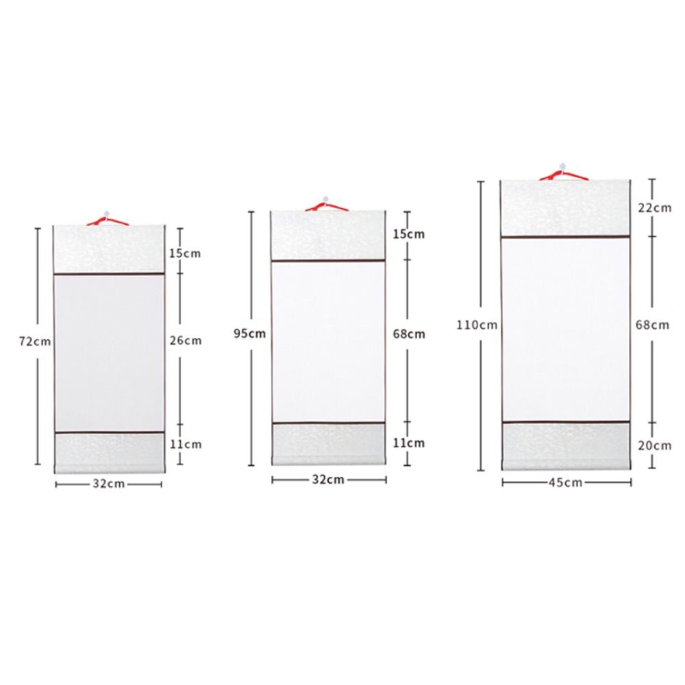 Blank Rice Paper Scroll Thickened Chinese Calligraphy Scroll DIY Handwritten Letter Scroll  Gift