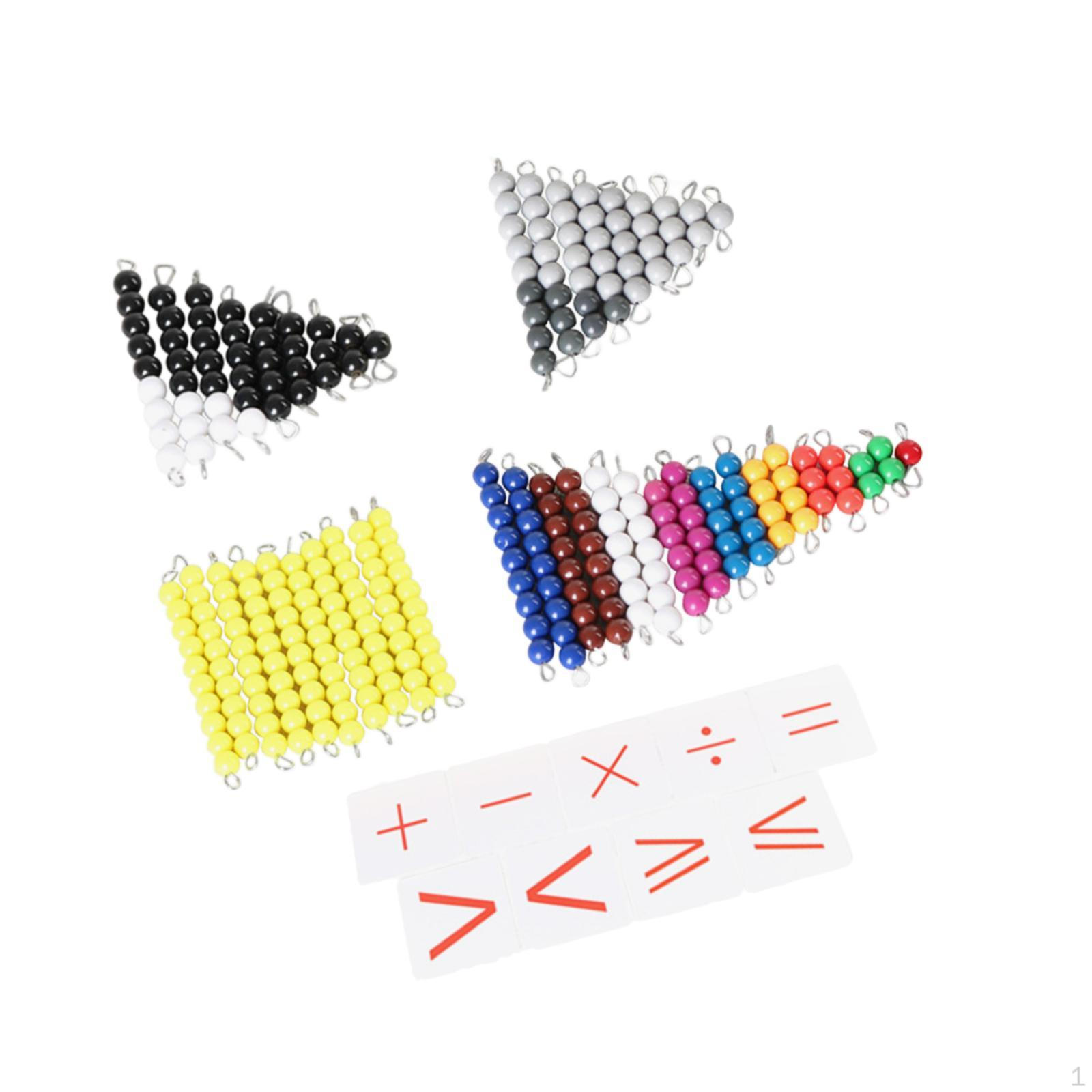 Beads Counting Toy Mathematics Teaching Aid Early Childhood Education Numeral Cognition Math
