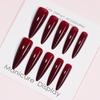 Long Almond Fake Nail Press On Style Non Toxic ABS Material Nail Extensions for Everyday Comfort and Style