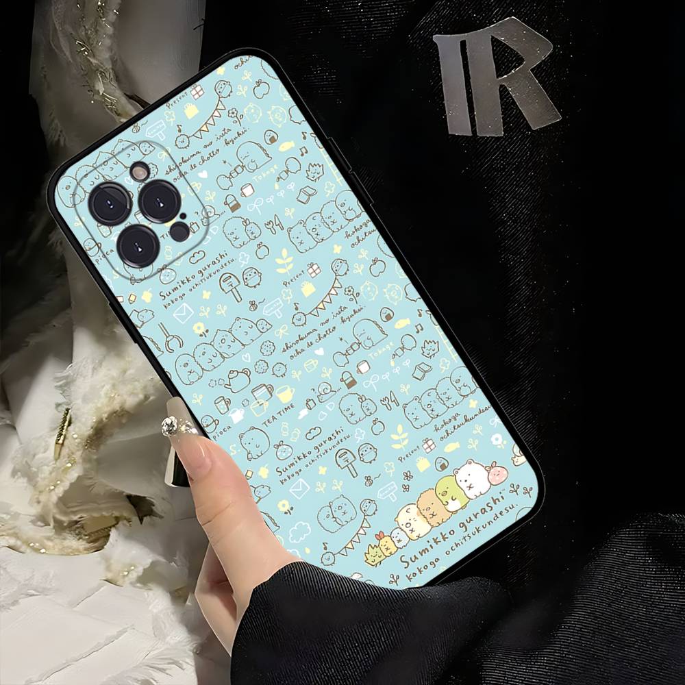 Cartoon S-sumikko Gurashi Phone Case For Iphone 17 16 15 16e 14 13 12 11 Pro Max Plus Case Cover Coque