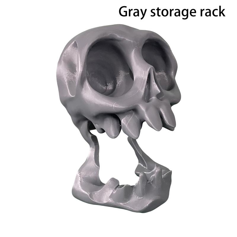 Personalized 3D Skull Game Controller Stand Wall Mounted Desktop Storage Rack Secure Holder for Gaming Room Decor