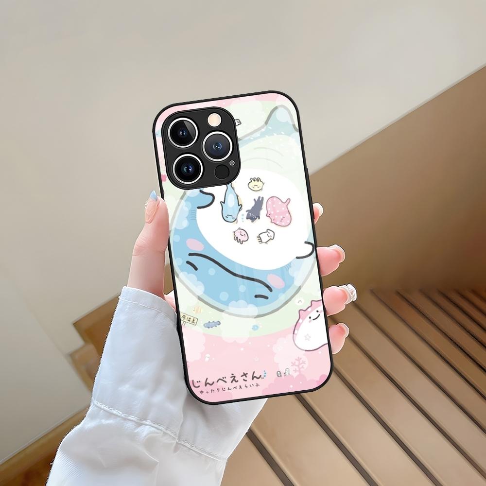 Cartoon Sumikko Gurashi Phone Case Tempered Glass For IPhone 13 17 15 16 14 12 11 Pro Max Plus Mini XR XS SE2020 Coque