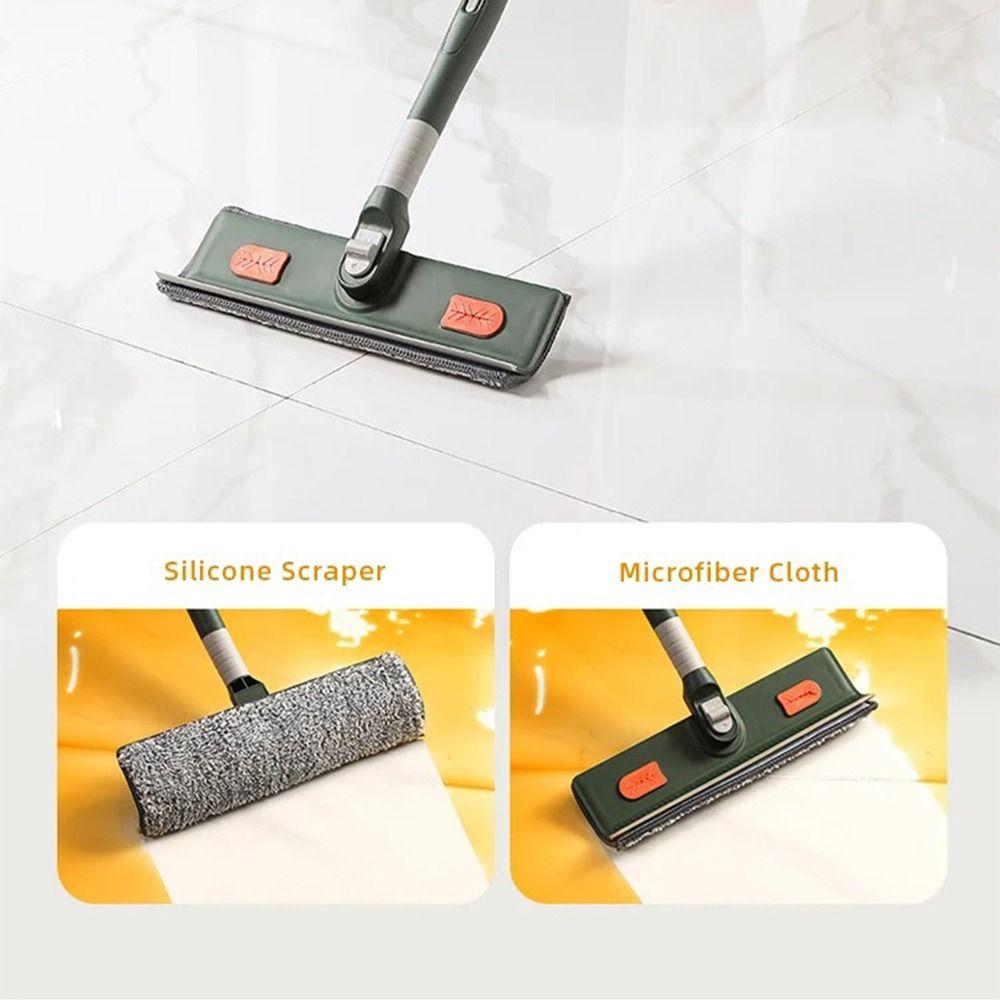 Otočný se silikonovou stěrkou Čistič oken Prodlužovací tyč Kartáč na čištění skla Koupelna