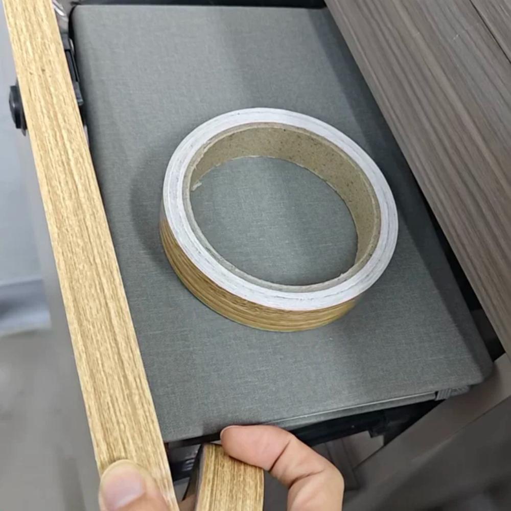 1pc 10mX2cm Wood Grain Edging Tape Thickened Self Adhesive Refurbished Self-adhesive Edge Band PVC Decorative Beauty Seam 10mX2cm