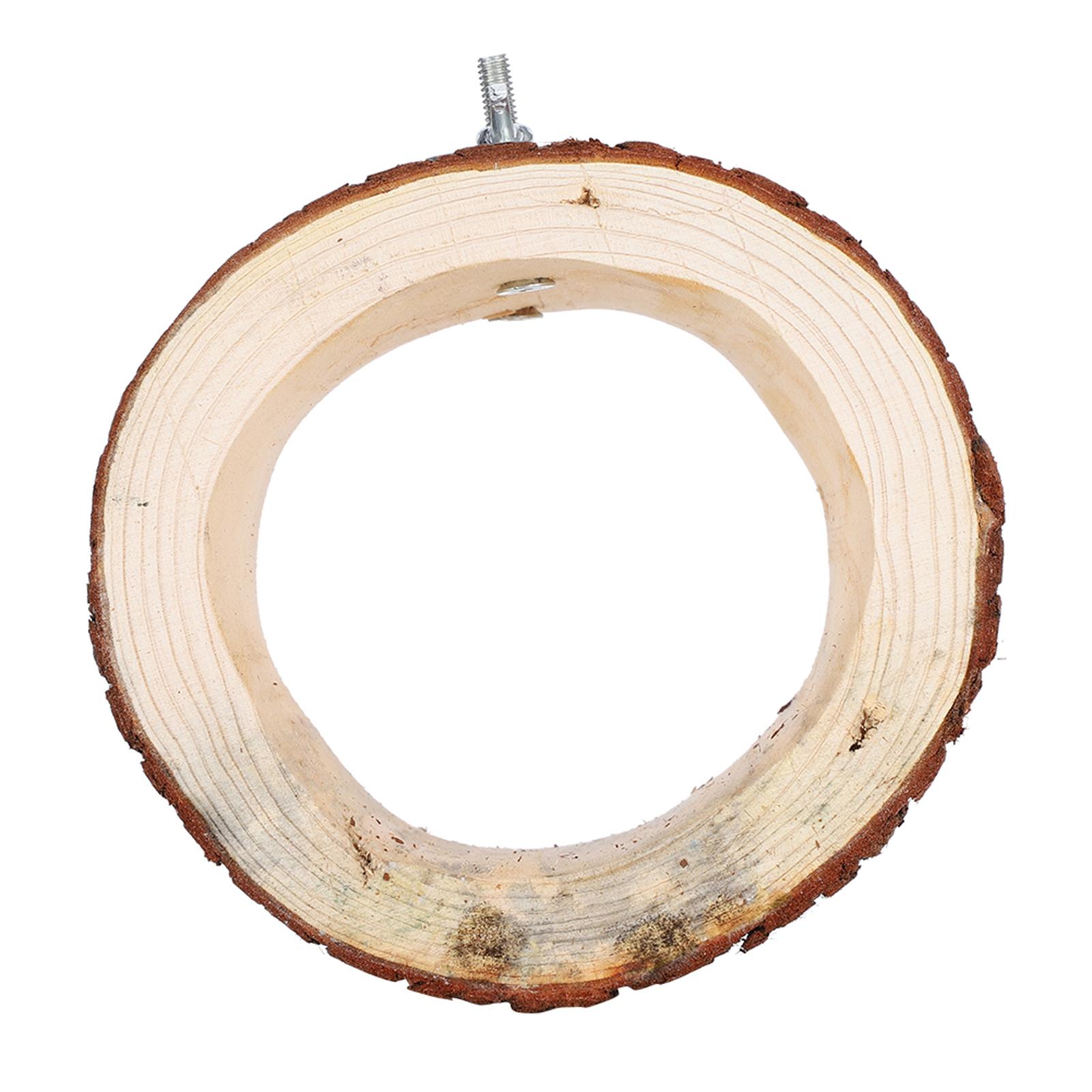 

Bird Tree Hole Nest Small Pet Natural Wooden Toy Hideaway for Hamster Squirrel Parrot