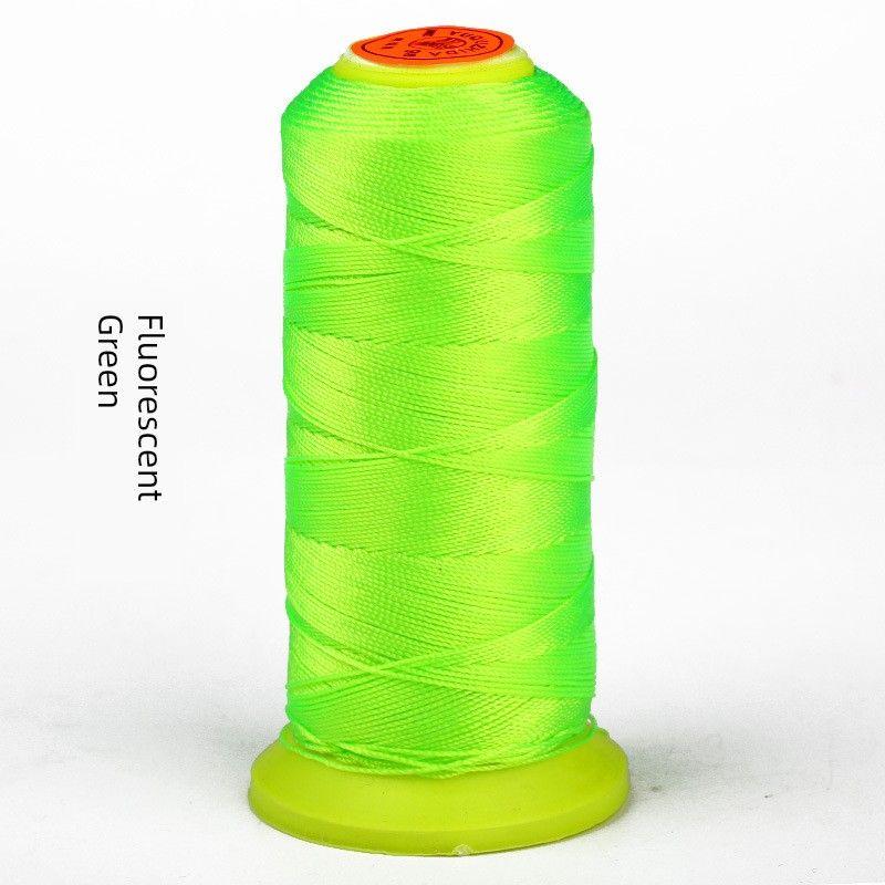 

Nylon Strand 3/6/9/12/15 Strand Hand-Woven Rope Carrying Strap Bracelet DIY Necklace Jewelry Beaded Material Fluorescent Green
