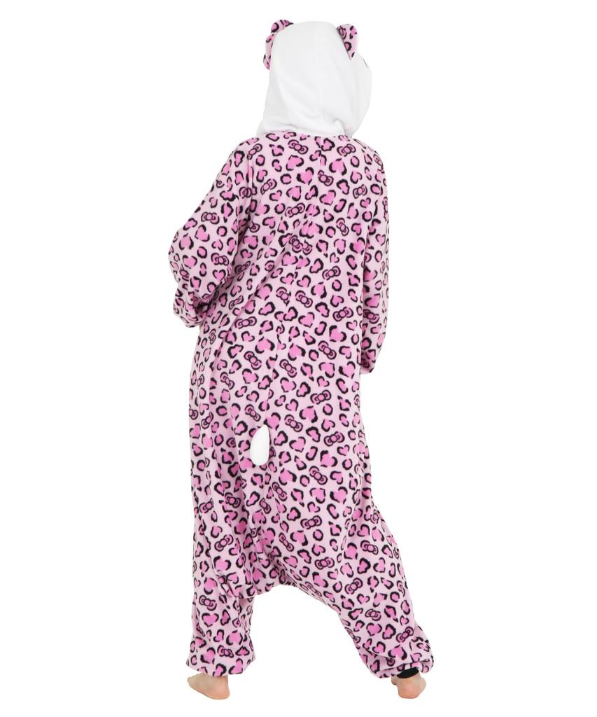 [SAZAC] Character Fleece Kigurumi, One Size Fits All, Sanrio Leopard Kitty