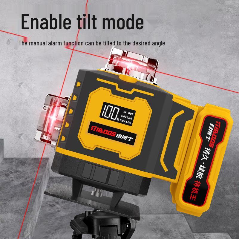 High-Precision Outdoor Laser Infrared Level with Auto Line Drawing & Water Gauge
