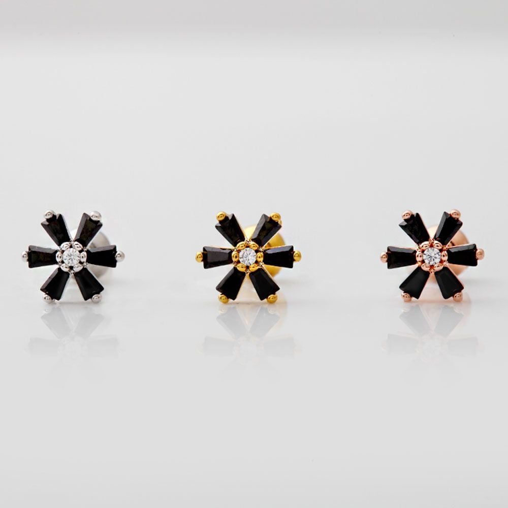 Cubic Black Pin Select 1 Piercing Cosmos Surgical 3 types