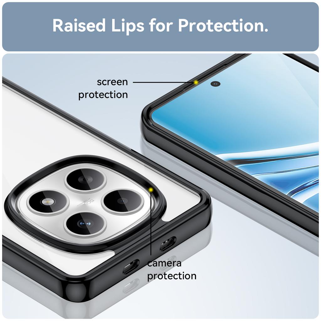 For Redmi Note 15 Clear Case Redmi Note 15 4G 5G Fundas Coque Hard Translucent Soft Edge Shockproof Phone Cover Redmi Note 15