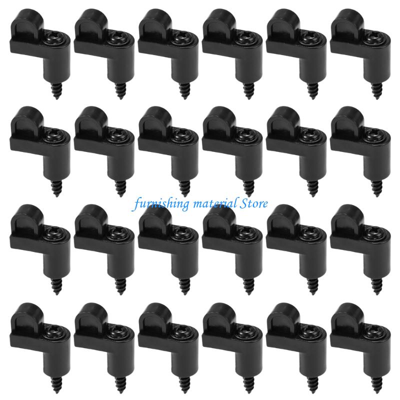 Y5GD Nylon Window Screen Retainers & Metal Screws Weatherproof Screen Clip Fasteners  Set Of 24 For Frame Stabilization
