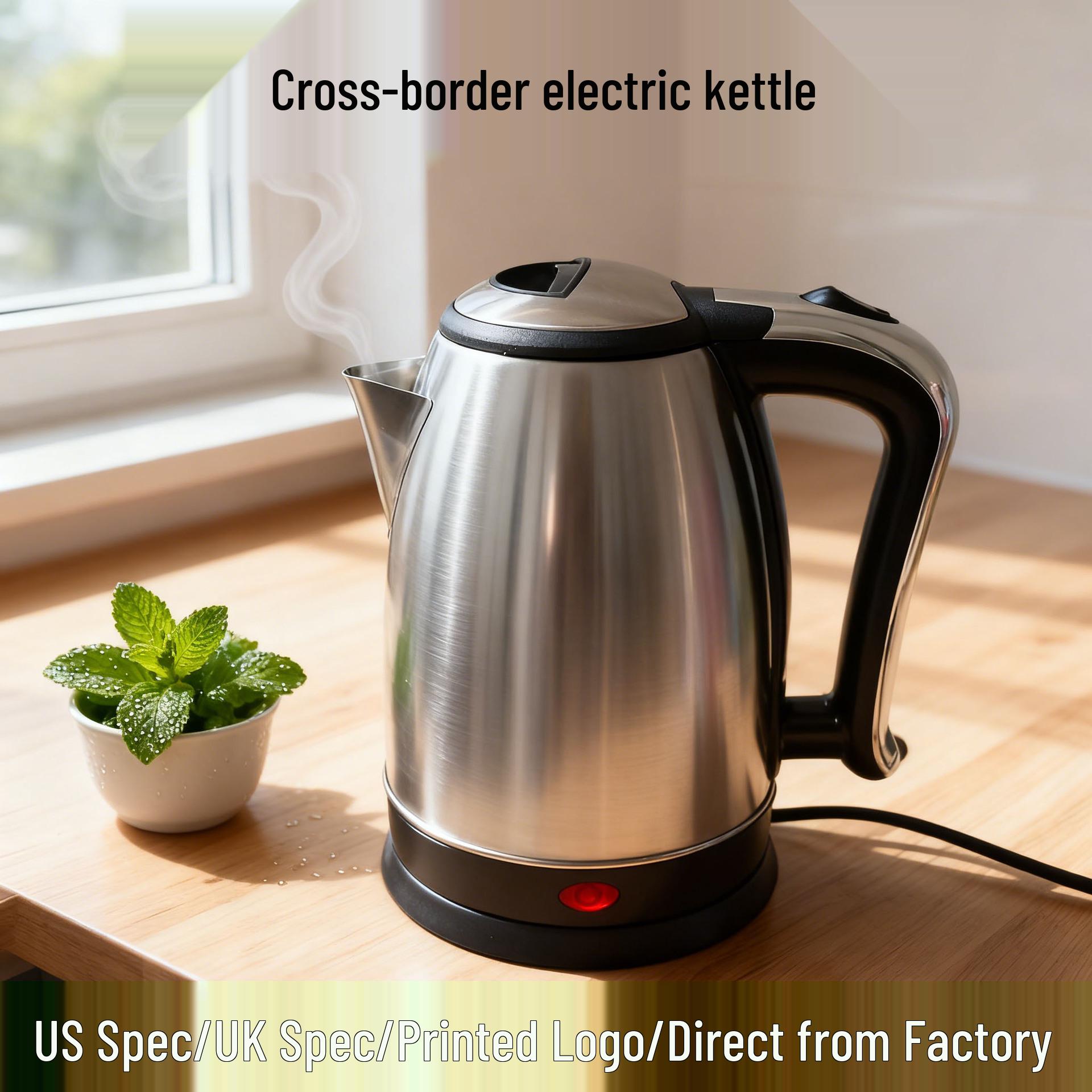 Cross-Border US-UK Standard Electric Kettle with Automatic Shut-Off UK Standard