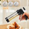 Maker Machine Machine for Sauces Stainless Steel Churro Maker Machine Kit with Piping Tips Bag Brush Easy to Fill Fritters