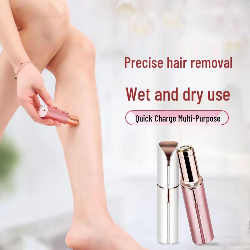 Women's Electric Lipstick Shaver & Eyebrow Trimmer - Facial & Pubic Hair Epilator