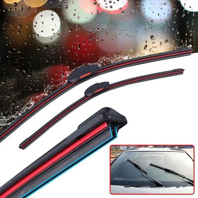 Universal Soft Rubber Strip Windshield Wipers - Car Frameless Bracketless Windscreen Blades Auto Wipers Accessories