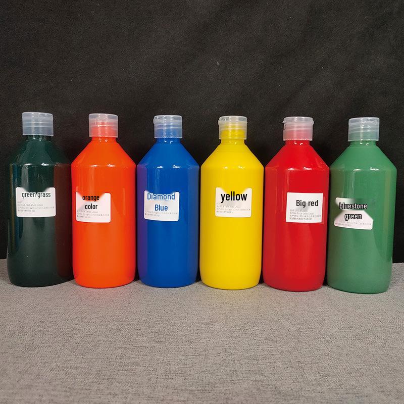 Handmade DIY Lacquer Fan Pigment Set: 12-Color Water Transfer Material Pack for Round Fans