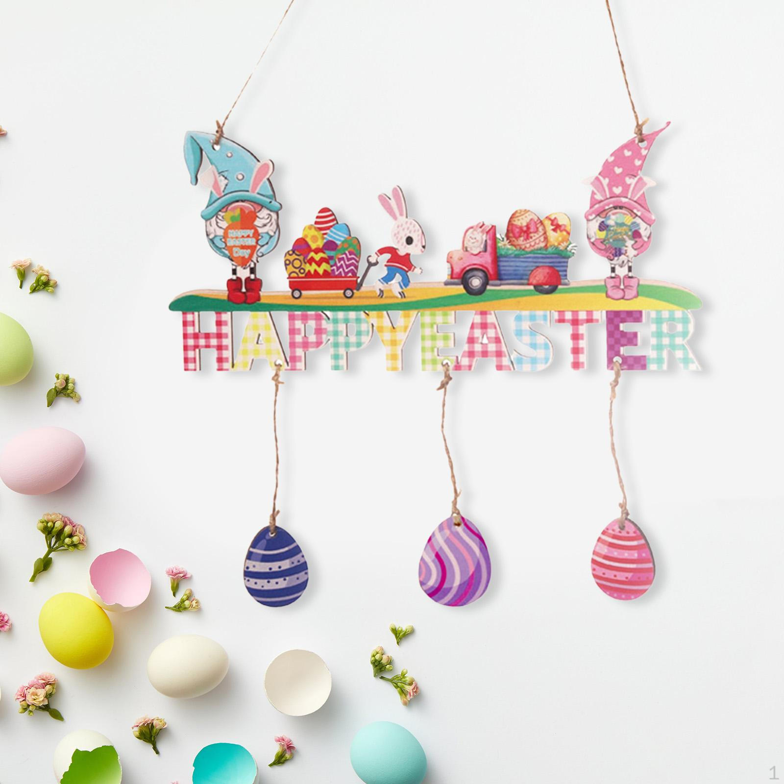 

, Деревянная подвесная вывеска, Пасхальное украшение двери, Украшения, Украшение для Style B