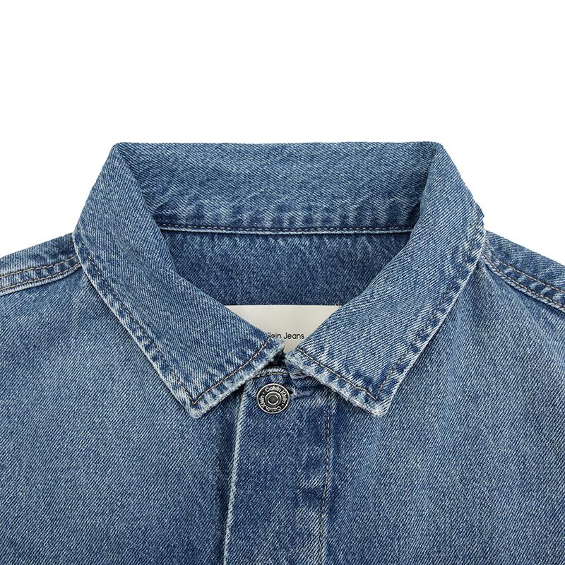 Calvin Klein Oversized Short Denim Jacket Women jackets Light-Blue J20J224546-1AA