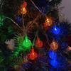 LED Bubble Ball Water Drop Colorful Outdoor String Lights, Battery/USB Powered for Camping & Festival Decorations