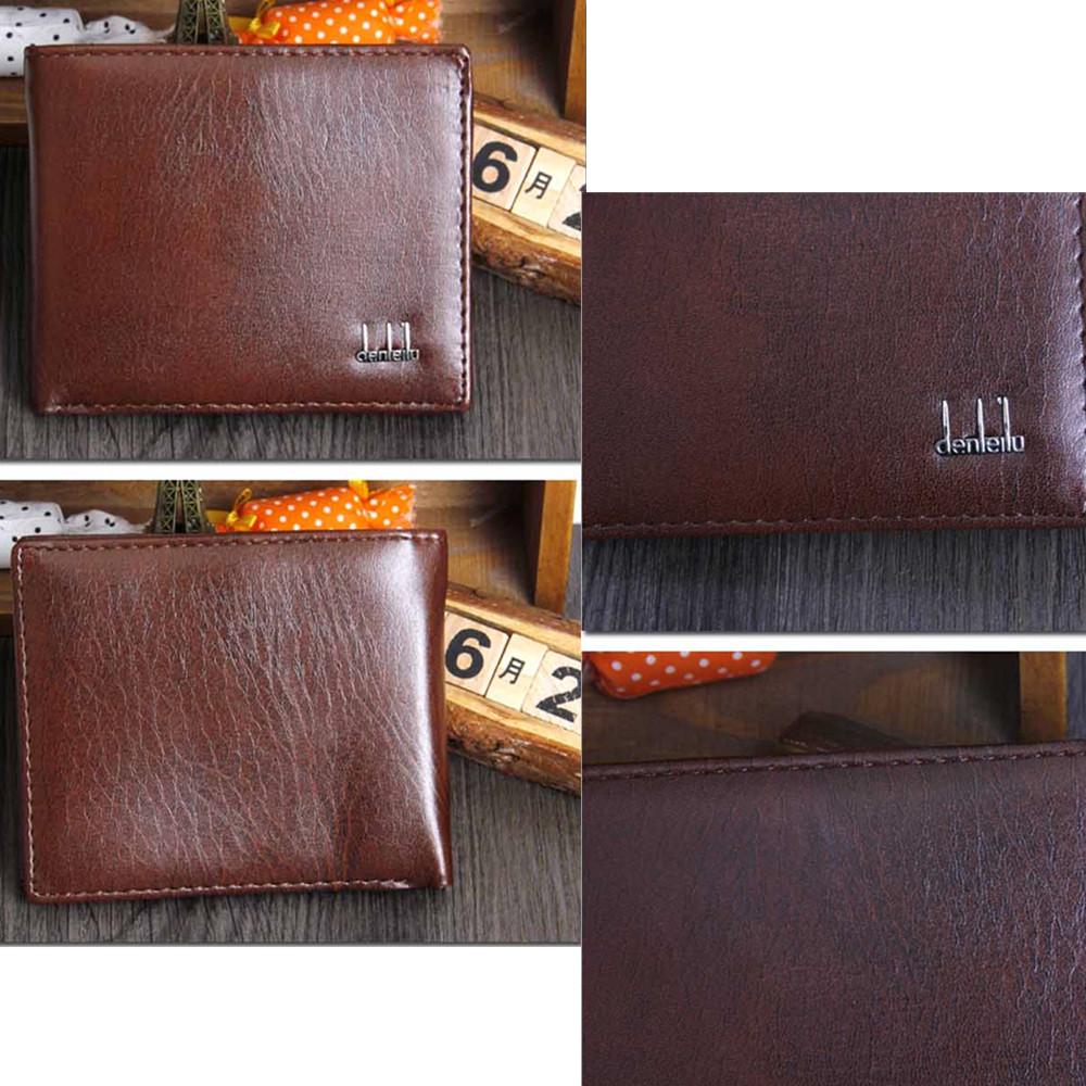 Mens Walllet Zipper Autumn Leaf PU Leather Long Wallet for Cards ID Cards