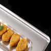 ZISIZ Multipurpose Square Silver Serving Plates (Set of 2)