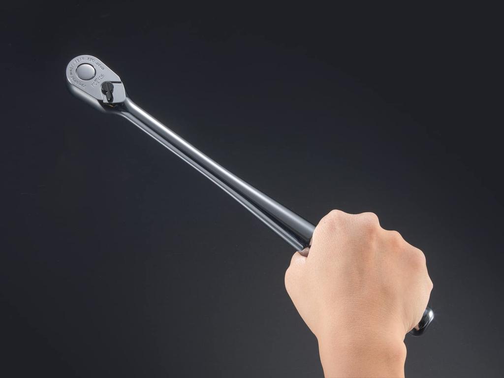 Kyoto Machine Tool Nepros Long Ratchet Handle NBR390AL (KTC) 9.5 sq.