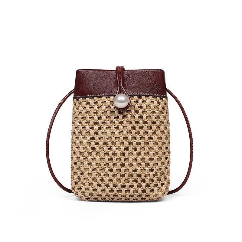 New Spring and Summer Fashion Versatile Shoulder Bag Crossbody Bag Lightweight Mini Braided Bag