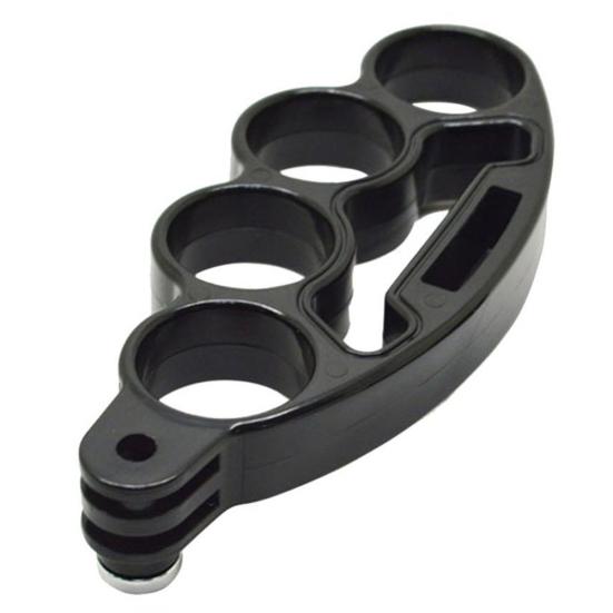 

Ручной держатель-кастет для пальцев, кольцо-захват, крепление-монопод для камеры GoPro Hero 4/3+/3 чёрный