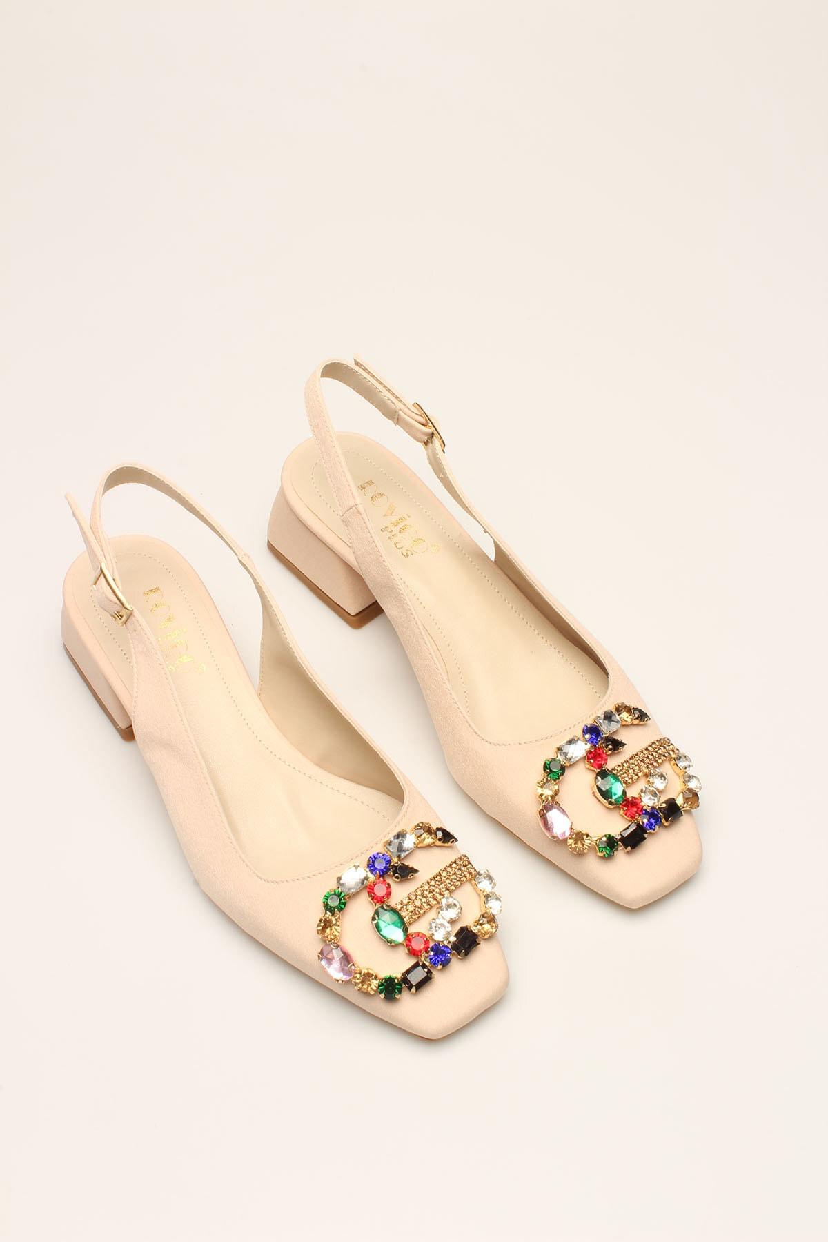 

Beige Satin Stone Women s Heels 36 бежевий