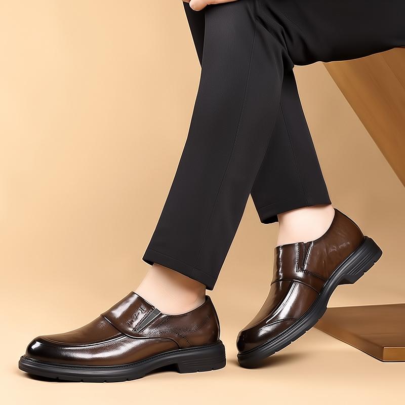 Fashion Moccasins Leather Men Casual Shoes Lightweight Dress Shoes  2025 New Mens Loafers Shoes Breathable Dress Slip On Walking Flats