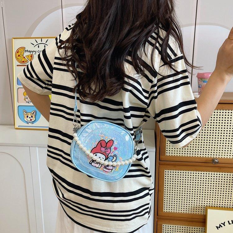 Fashion Children's Bag, Little Girl Out Trendy Accessories Bag, Change Bag, Cute Cartoon Beaded Handbag, Messenger Bag