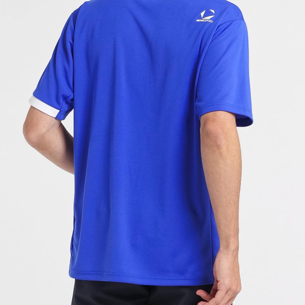 Move Sports Descente Short Sleeve Crew Neck Stretch Training BL00 Men's T-Shirt (EC Exclusive), Moisture-Wicking, Quick-Drying, Shirt, (ST5SHTZ1MB)