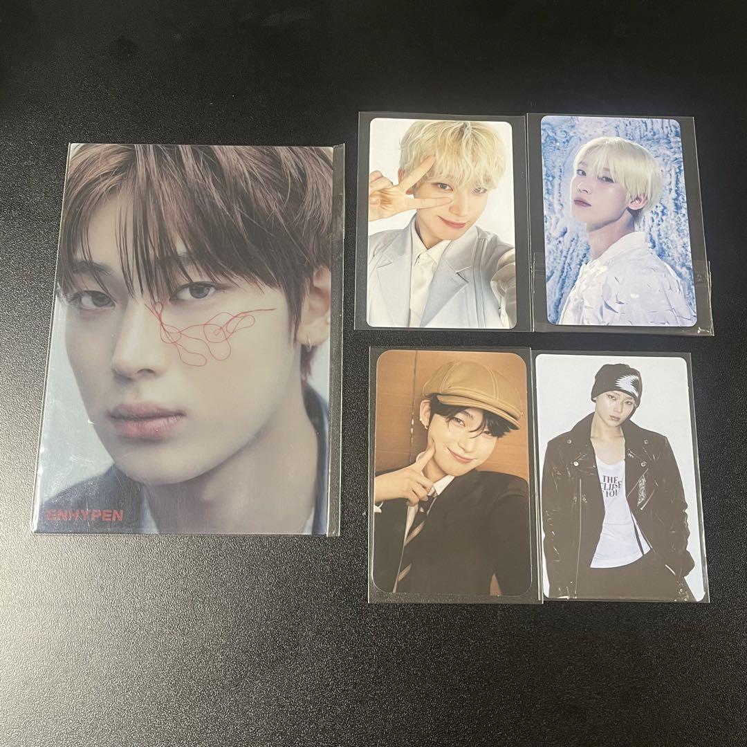 

[USED] ENHYPEN Sonu trading card postcard 5-piece set