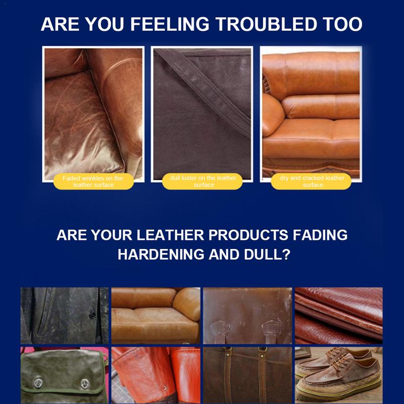 Leather Care Cream Leather Repair Polishing For Couches Deep Nourishing Recoloring Balm Dark Brown Furniture Leather