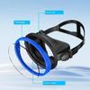 Oval Diving Mask Spearfishing Mask Classic Retro-Style Panoramic Wide View Goggles Tempered Glass Lens For Adults